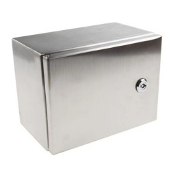 Szafka ścienna rozdzielcza, materiał: Stal nierdzewna typu 304, IP66, 240 x 180 x 150mm, RS PRO