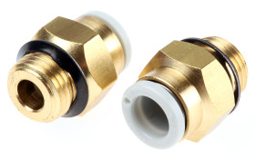 Złączka pneumatyczna Uni 1/8 męskie Wciskane 6 mm SMC Adapter gwintowany prosty Uni 1/8 męskie