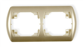 Trend Ramka Pozioma Podwójna Złoty 6Rh-2