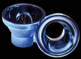 882005 LED reflector, 5 mm, metallized, blue