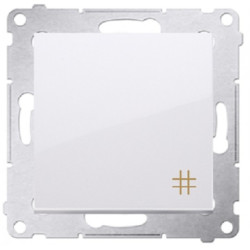 Łącznik krzyżowy pojedynczy SIMON 54 biały 10AX Kontakt Simon DW7.01/11