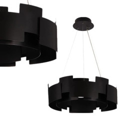 Lampa wisząca TORINO BLACK 24W LED ML6141 Milagro