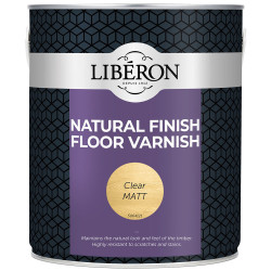 Liberon 3558 Natural Finish Floor Varnish Clear Matt 2.5 litre