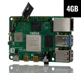 Komputer typu Bulk ROCK 4 model C+ 4 GB pojedyncza płytka — pudełko po 100 sztuk