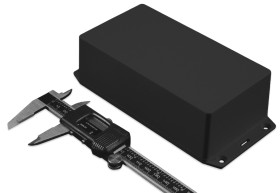 Obudowa ABS szerokość zew. 95,9 mm długość zew. 122,5 mm wys. zew. 35,3 mm Hammond IP54 Czarny