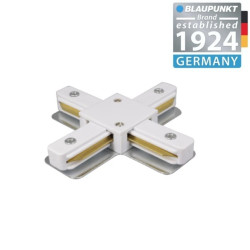 Blaupunkt Konektor do szyn 1-fazowych Krzyżowy X biały, BLAUPUNKT-KX1W