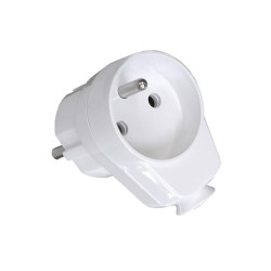 Wtyk Siec. kątowy z gniazdem bi. wtyczka z gniazdem 2P+Z z uziemieniem 16