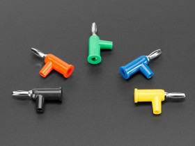 Adafruit Solder-Free Stackable Banana Plugs 4mm - Pack of 5 Multi-Color