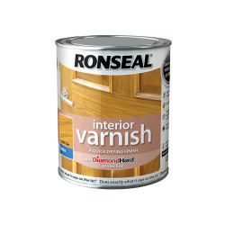 Ronseal 36833 Interior Varnish Quick Dry Satin Light Oak 750ml