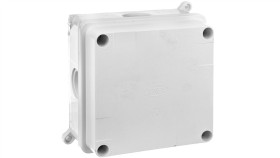 Puszka Instalacyjna Z Dławicami D-25 Ip44 125X125x70mm Biała Pk-5 T-11118...