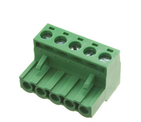 Klucz polaryzacyjny 5 -pinowe raster 5.08mm Swobodne zawieszanie (przelotowe) Żeński RS PRO