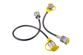 Węże do zestawów pomiarowych, A: M16 x 2, B: M16 x 2 męski, 1m, 630 barów