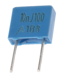 Kondensator foliowy 10nF 63 V ac, 100 V dc EPCOS Poliester rozstaw: 5mm THT ±5