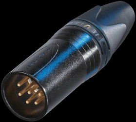 NC6MXX-B XLR 6pole male cable connector, black