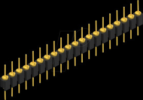 MK 05 20 G Pin header, 1-row, 1 x 20 - 2.54 mm