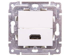 DANTE Gniazdo multimedialne HDMI białe 450450