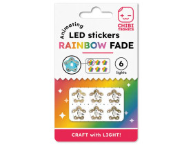 Chibitronics Circuit Stickers Rainbow flower LEDs (6 stickers)