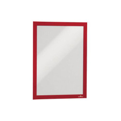 Durable 487203 Duraframe A4 Ad Frame Self-Adhesive Red 236X322mm 2 Pieces