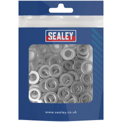 Sealey SSW8 Flat Washer Stainless Steel M8, DIN 125 - Pack of 100