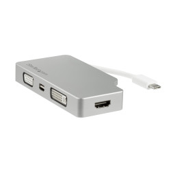 Adapter, 4K, do wyświetlaczy: 1, USB C, USB 3.1, DVI, HDMI, Mini DisplayPort, VGA