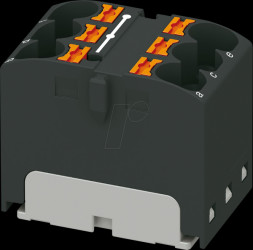 3273804 PTFIX distributor block, 6x4, black