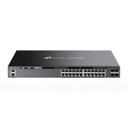 TP-Link SG6428X, Switch zarządzalny, 24x 10/100/1000 RJ-45, 4x slot SFP+ 10G, 19"