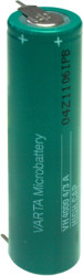 Nickel metal hydride-battery, 1.2 V, 3.6 Ah, 4/3 HR6, 4/3 AA, solder pin, 75140 201 059