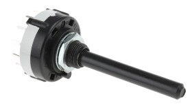 Przełącznik obrotowy, 3PST, 150 mA przy 250 V AC, 250 V dc, 250V ac, 4-położeniowy, Lorlin