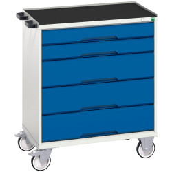 Bott 16927002.11 Verso Mobile Cabinet 5 Drawer