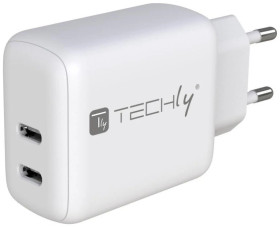 Ładowarka sieciowa 2x USB-C PowerDelivery 35W max. biała