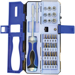 Faithfull FAISDSET33R Ratchet Screwdriver &amp; Socket Set, 33 Piece