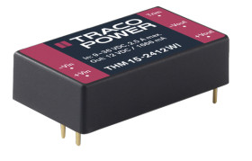 Przetwornica DC-DC, 15W, Uwe 9 → 36 V DC, Uwy 24V dc, Iwy 625mA, TRACOPOWER Tak