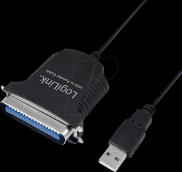 AU0003C USB printer cable: A plug a. 36-pin, centr. plug