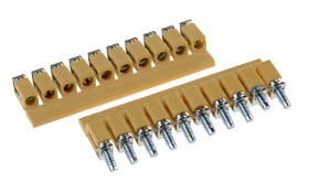 Szyna zworki Szyna zworki RS PRO Bloki zaciskowe do montażu na szynie DIN