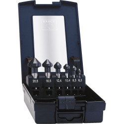 Exact 51157 HSS TiALN Countersink 90&#xB0; DIN 335 C 6.3-20.5mm Set Of 6