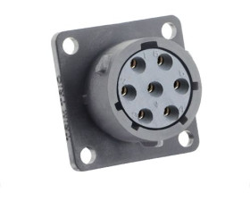 Złącze wielostykowe przemysłowe 7-pinowe Montaż na kablu Gniazdo Souriau Sunbank by Eaton