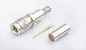 Złącze koncentryczne, 75, 6GHz, Męski, Połączenie zagniatane, Montaż na kablu