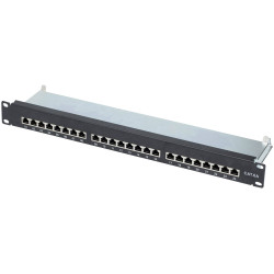 Renkforce RF-3353158 Network patch panel 24 ports 483 mm 19 inch CAT 6A 1 U