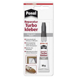 Ponal PES6N TURBO-KLEBER Superglue 10g Super-Fast Wood &amp; Metal Bonding