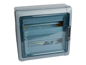 Rozdzielnica hermetyczna natynkowa 36 modułowa 2x18M drzwi transparentne listwy zaciskowe IP65 RN65 601946 LEGRAND