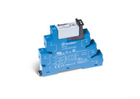 Przekaźnik interfejsowy 24V dc Finder SPDT 250/400V ac 16/30A Szyna DIN bieguny 1 Przekaźnik z interfejsem