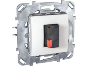 UNICA Gniazdo głośnikowe biel polarna MGU50.486.18Z SCHNEIDER ELECTRIC