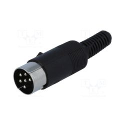 Wtyk DIN 6p 240st. męski / DC-004