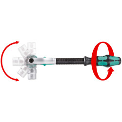 Wera 05003500001 8000 A Zyklop Speed Ratchet 1/4&quot; Drive