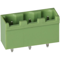 TruConnect 211874 7.62mm 3 Way 15A 300V Header Straight Top Entry Closed