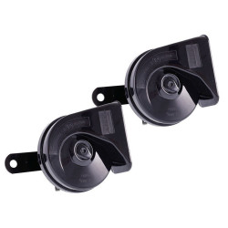 Syrena klakson 12V dwutonowy ślimakowy, 80mm, 118dB, Zestaw 2 Szt.