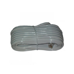 KABEL TELEFONICZNY WTYK-WTYK BIAŁY 7m