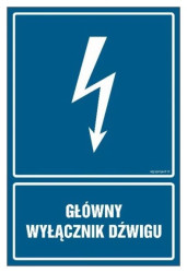 ZNAK - HG022 Napiecie 400 V 70 x 105 cm PN - Płyta 1mm