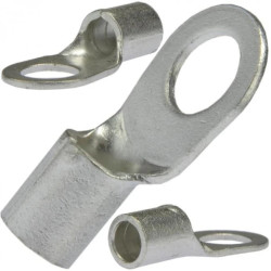 Końcówka rurowa oczkowa typ KOA DIN 10mm/ M6 miedziana cynowana galwanicznie nieizolowana