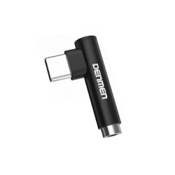 Adapter USB TYP C / Jack 3.5mm - czarny